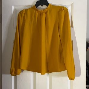 Forever 21 Mustard Blouse